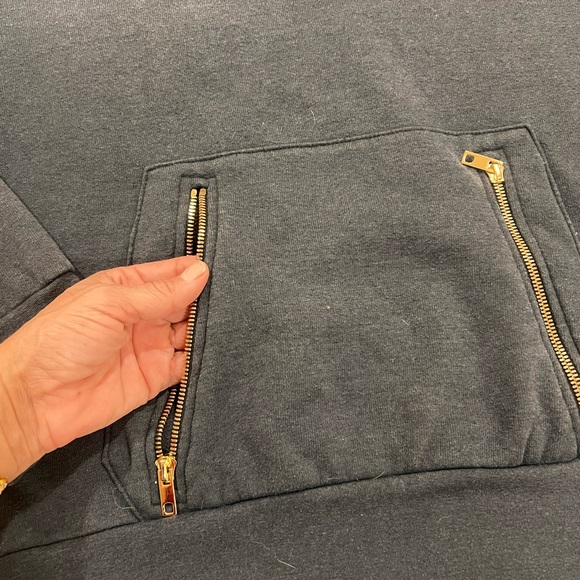 Aviator Nation Ninja Dark Gray Hoodie with Multicolor Logo - Picture 5 of 6